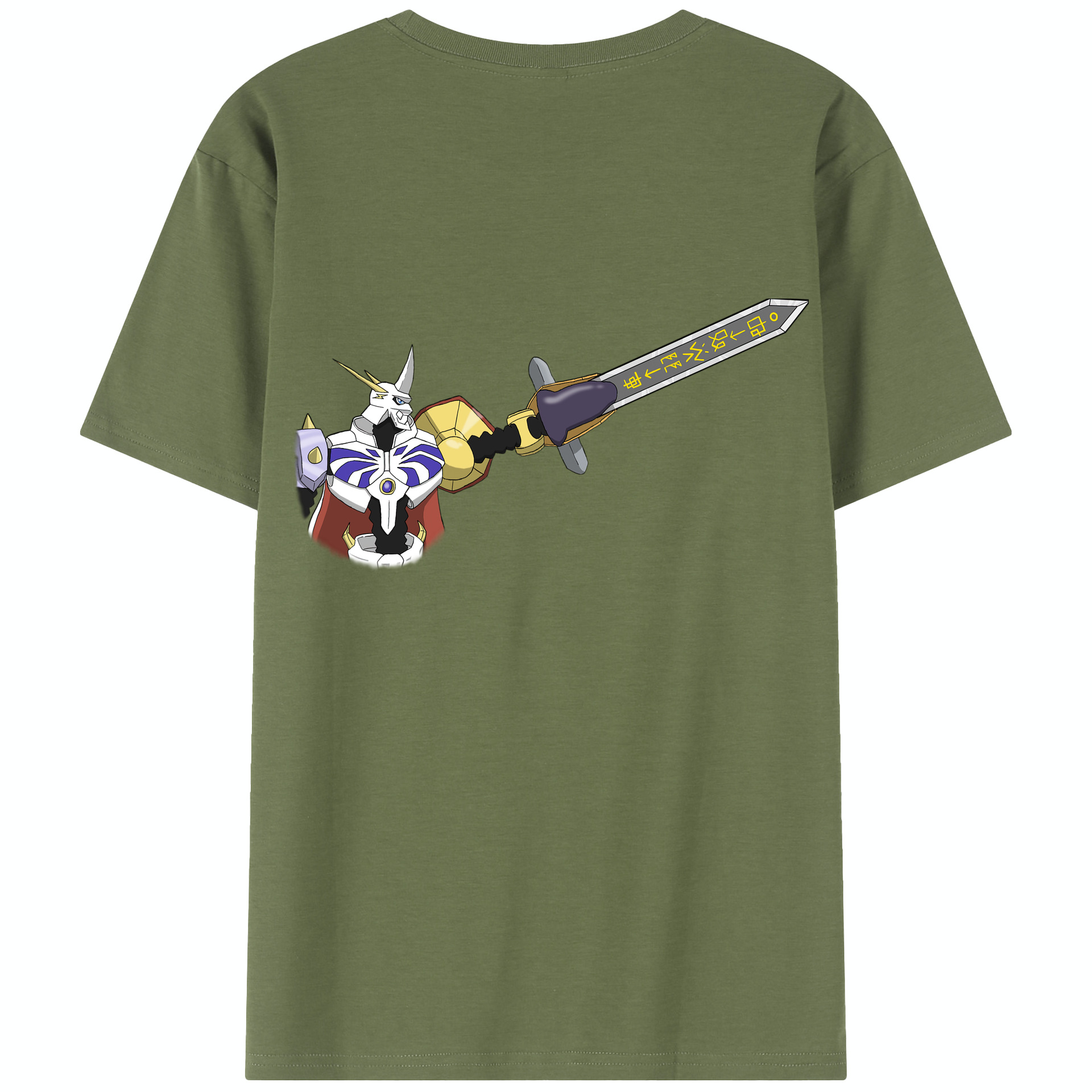 （画像用） Digimon デジタルモンスター/デジモン 綿100％半袖Tシャツ（背面プリント）